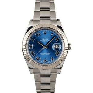 Rolex Datejust 116334 Blue Roman 41MM