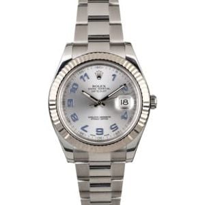 Used Rolex Datejust 116334 Lilac Arabic Hour Markers