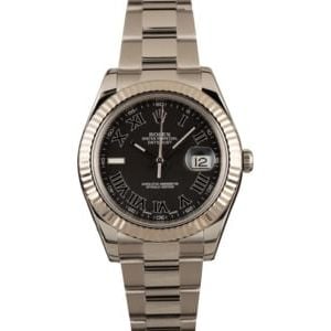 Used Rolex Datejust II Ref 116334 Roman Dial