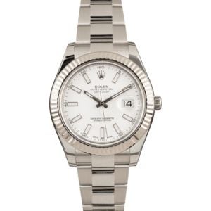 Rolex Datejust II 116334 White Luminescent Dial