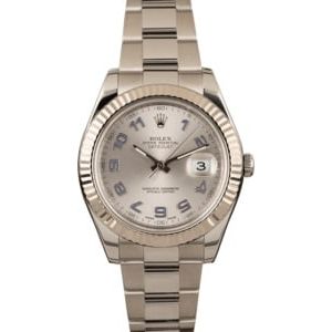 Pre-Owned Rolex Datejust 116334 Blue Arabic Markers T