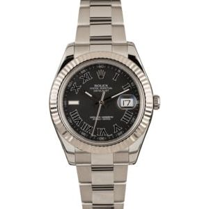 Rolex Datejust 116334 Matte Black Dial