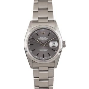 Pre Owned Rolex Datejust Stainless Steel Watch 16200