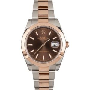 Unworn Rolex Datejust 126301 Two Tone Everose