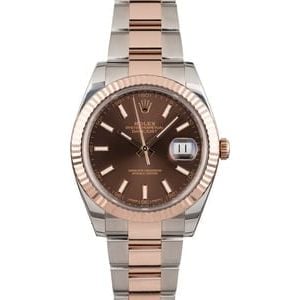 Rolex Datejust 126331 Two Tone Everose Slate Dial