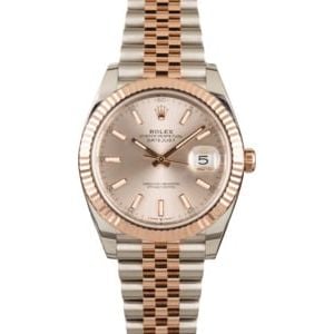 Pre-Owned Rolex Datejust 126331 Two Tone Everose Jubilee