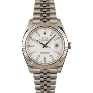 Pre Owned Rolex Datejust II Ref 126334 White Dial