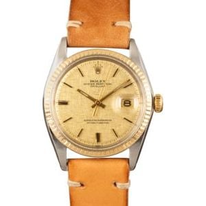 Pre Owned Rolex Datejust 1601 Leather Strap