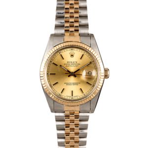 Rolex Datejust 16013 Two Tone Jubilee Men's Watch