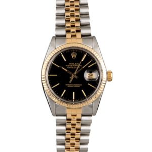 PreOwned Rolex Datejust 16013 Black Dial