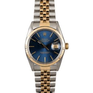 Used Rolex Datejust 16013 Blue Dial