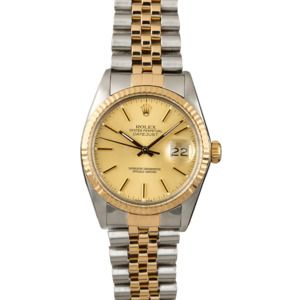 PreOwned Rolex Datejust 16013 Steel & Gold Watch