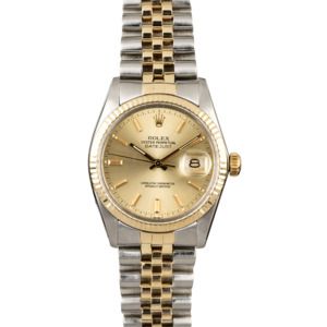 PreOwned Rolex Datejust 16013 Champagne Dial