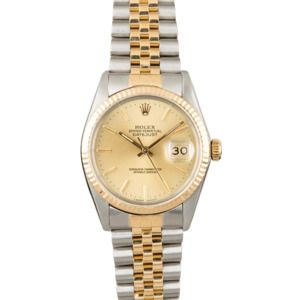 PreOwned Rolex Datejust 16013 Steel & Yellow Gold