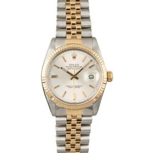 PreOwned Rolex Two Tone Datejust 16013