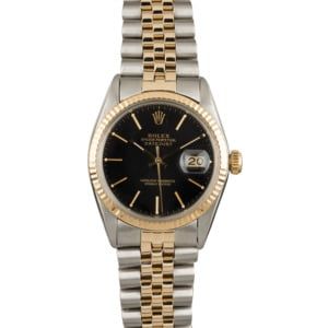 Pre-Owned Rolex Datejust 16013 Black Dial