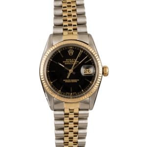 Pre-Owned Rolex Datejust 16013 Black Index T