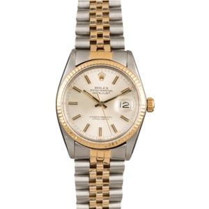 Used Rolex Two Tone Datejust 16013 Jubilee Bracelet T