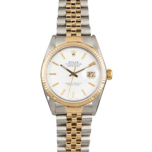 Pre Owned Rolex Datejust 16013 White Dial