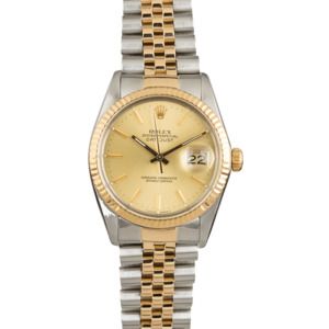 Pre Owned Champagne Dial Rolex Datejust 16013