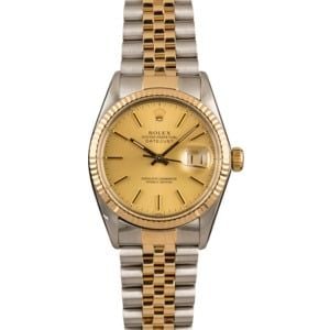 Pre-Owned Rolex 36MM Datejust 16013 Champagne Dial