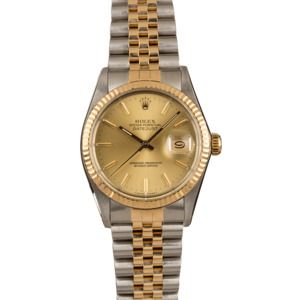 Pre-Owned Rolex 16013 Datejust Champagne Dial T