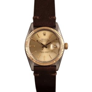 Pre-Owned 36MM Rolex Datejust 16013 Leather Bracelet