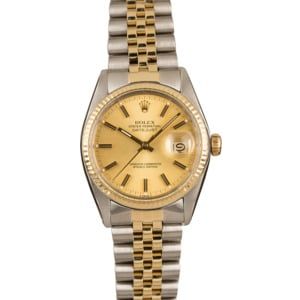 Pre-Owned Two Tone Rolex 16013 Datejust T