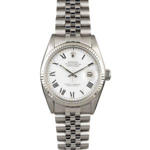 Rolex Datejust 16014 White Buckley Dial