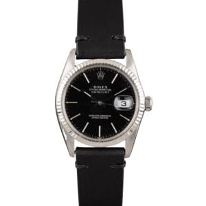 Pre Owned Rolex Datejust 16014 Black Dial