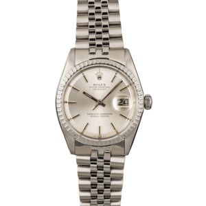 Vintage Rolex Datejust 1603 Silver 'Pie Pan' Dial