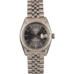 Rolex Steel Datejust 1603 Slate 'Pie Pan' Dial