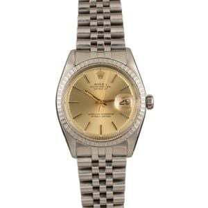 Pre-Owned Rolex Datejust 1603 Champagne Dial