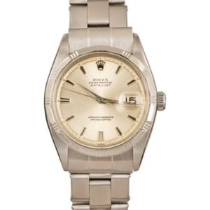 Mens Rolex Datejust 1603 Silver Dial