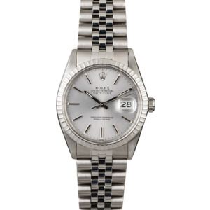 PreOwned Rolex Datejust 16030 Silver Dial