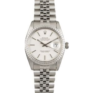 Used Rolex Datejust 16030 Silver Index Dial