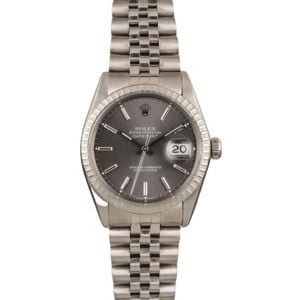 Pre-Owned Rolex Datejust 16030 Slate Index Dial