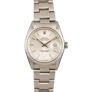 Rolex Datejust 16030 Silver Index Dial