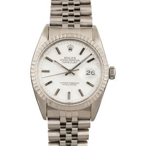 Pre-Owned Rolex Datejust 16030 White Dial