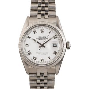 Rolex Datejust 16030 White Roman