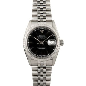 Rolex Datejust 16030 Black Index Dial