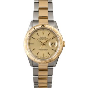 Two Tone Rolex Datejust 16203 Champagne Dial