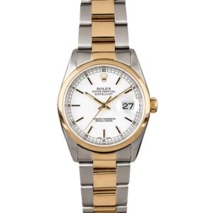 Rolex Datejust 16203 Two Tone Oyster Band