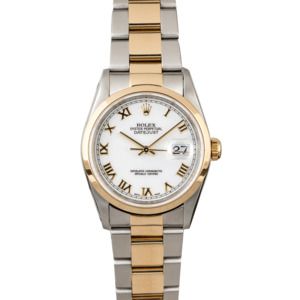 Rolex Datejust 16203 Two Tone with White Dial