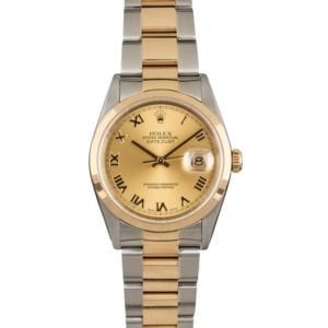 Used Rolex Datejust 16203 Champagne Roman Dial