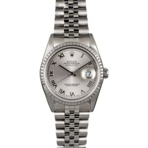 Men's Rolex Datejust 16220 Steel Jubilee Band