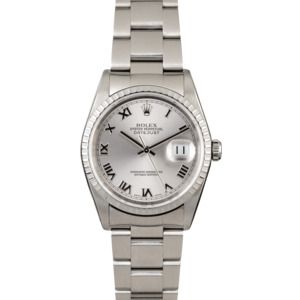 Rolex Datejust 16220 Rhodium Dial