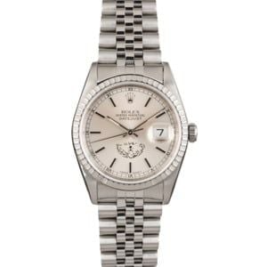 Rolex Datejust 16220 Silver Saudi Private Label Dial