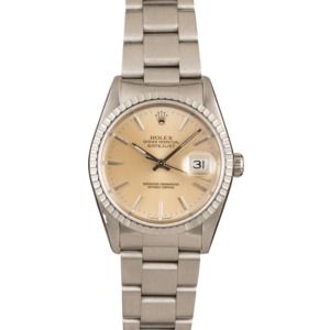 Rolex Datejust 16220 Silver Dial Steel Oyster