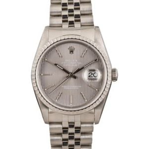 Rolex Datejust 16220 Slate Tapestry Dial